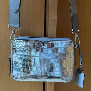 Kate Spade Metallic Croc Crossbody Bag